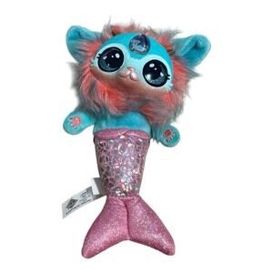 Magic Mixies Moose Cat Mermaid 7.5" Plush Stuffed Toy Great Condition